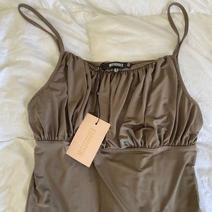Brown missguided bodysuit